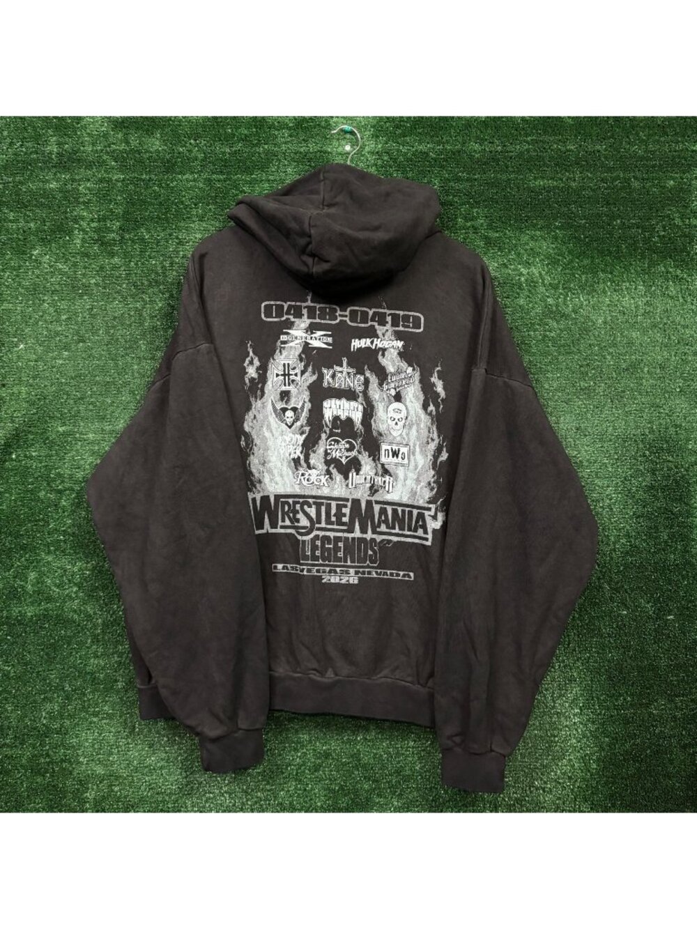 WWE Wrestlemania Legends x XO The Weeknd Oversized Zip-Up Hoodie Size 2XL